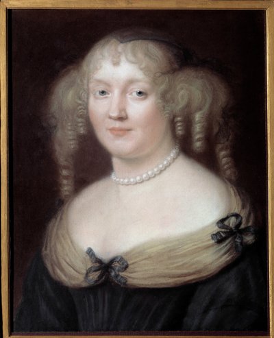 Portrait de Marie de Rabutin-Chantal, Marquise de Sévigné dite Madame de Sévigné (1626-1696), femme de lettres - Robert Nanteuil