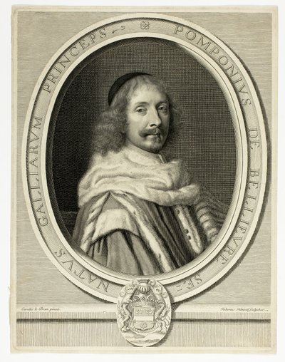Portrait de Pompone de Bellièvre - Robert Nanteuil
