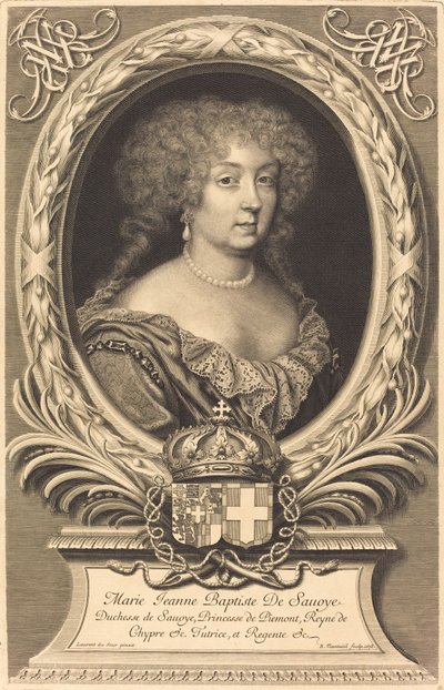 Marie-Jeanne-Baptiste, Duchesse de Savoie - Robert Nanteuil after Laurent Dufour