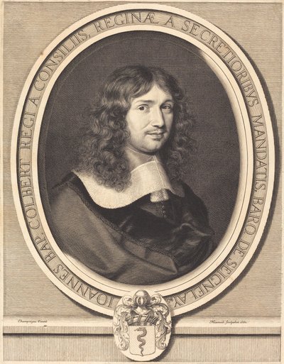 Jean-Baptiste Colbert - Robert Nanteuil after Philippe de Champaigne