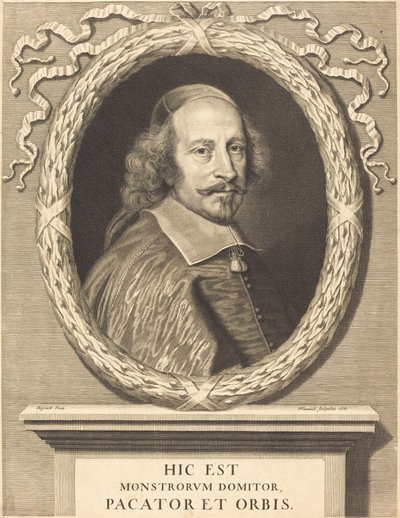 Cardinal Jules Mazarin - Robert Nanteuil after Pierre Mignard I