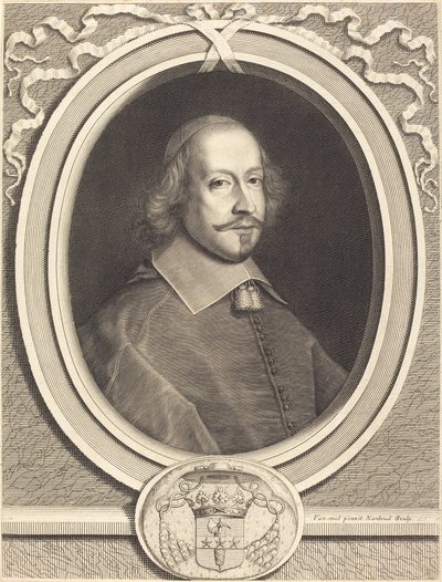 Cardinal Jules Mazarin - Robert Nanteuil after Pieter van Mol