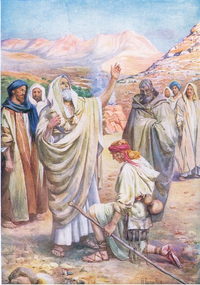 David oint roi, de The Bible Picture Book publié par Thomas Nelson, c.1950 - Robert Payton Reid