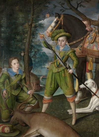 Henry Frederick, Prince de Galles, avec Sir John Harington - Robert Peake I