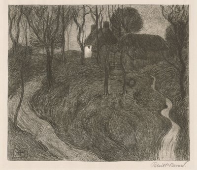 Une ferme isolée [Hawkridge] - Robert Polhill Bevan