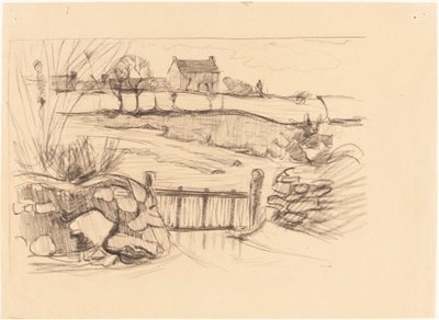 Porte de la ferme, Pont-Aven - Robert Polhill Bevan