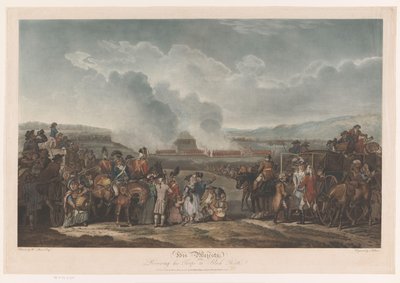 George III inspectant ses troupes à Blackheath - Robert Pollard (I)