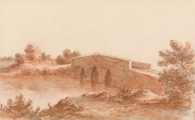 Un pont dans un paysage - Robert Price