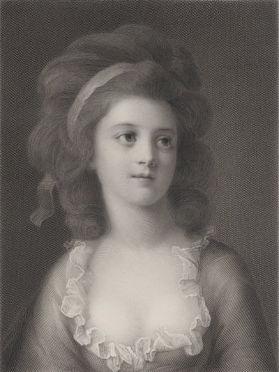 Portrait en buste de Sophie ou Apollonia Helena Potocka jeune fille, 1872 - Robert Reyher