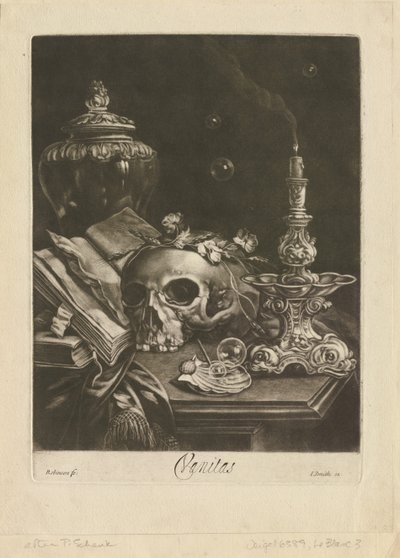Nature morte de vanité, vers 1685-88 - Robert Robinson
