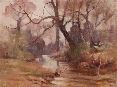 Une clairière tranquille au bord de la rivière - Robert Russell MacNee