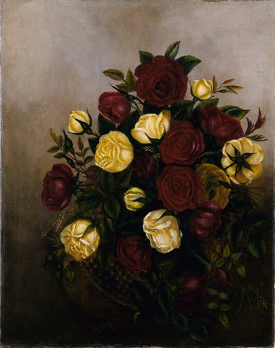 Nature morte aux roses - Robert S. Duncanson