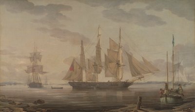 Navires dans le port - Robert Salmon