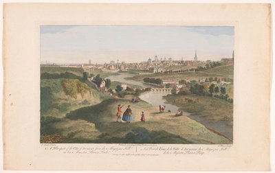 Vue de la ville de Dublin depuis Phoenix Park - Robert Sayer (possibly)