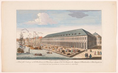 Vue de la Bourse et des entrepôts à Saint-Pétersbourg - Robert Sayer