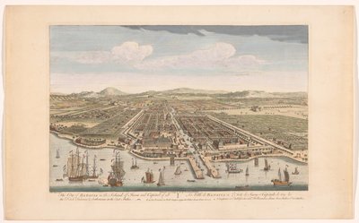 Vue de la ville de Batavia (Nederzettingen van de VOC) - Robert Sayer