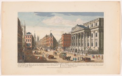 Vue du Mansion House à Londres (série Londres) - Robert Sayer