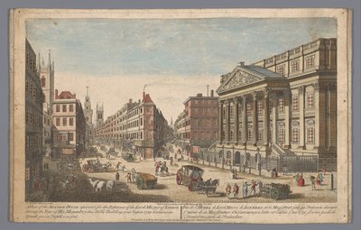 Vue du Mansion House à Londres - Robert Sayer