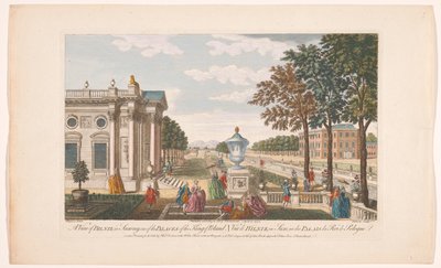 Vue du Schloss Pillnitz (série: Saxe) - Robert Sayer