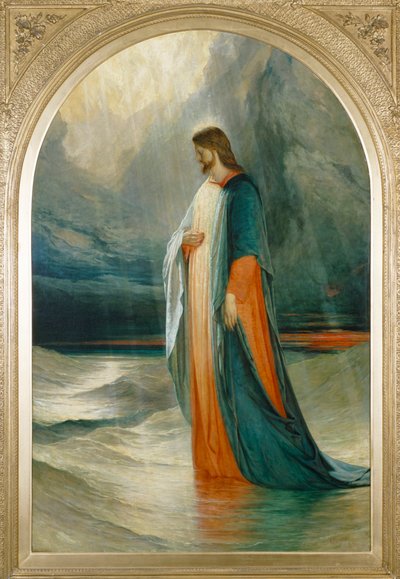 Jésus marcha vers eux, marchant sur la mer, 19ème siècle - Robert Scott Lauder