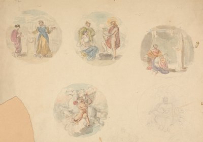 Cinq vignettes de scènes de l