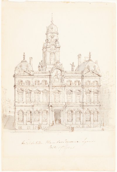 Hôtel de Ville, place des Terreaux, Lyon - Robert Smirke