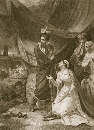 La Reddition de Calais, gravée par A. Smith, illustration de 