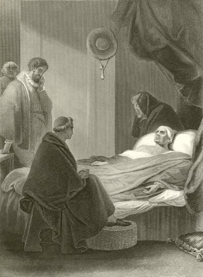 La mort du cardinal Wolsey - Robert Smirke
