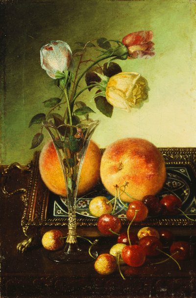 Roses, pêches et cerises - Robert Spear Dunning