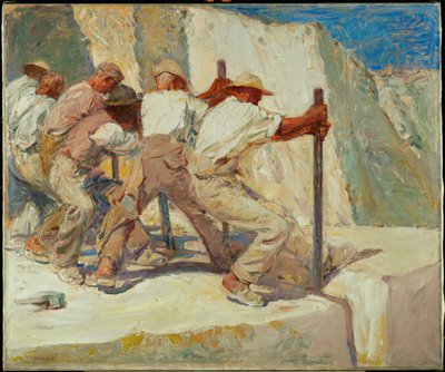 Tailleurs de pierre (huile sur toile) - Robert Sterl