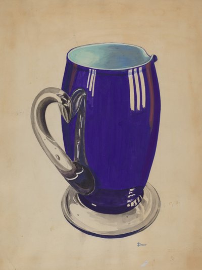 Pichet en cobalt - Robert Stewart