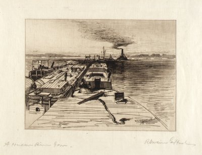 Un voyage sur la rivière Hudson - Robert Swain Gifford