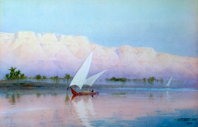 Bateau sur le Nil - Robert Talbot Kelly