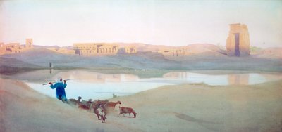 Lac sacré, Karnak, Égypte, vers 1900 - Robert Talbot Kelly