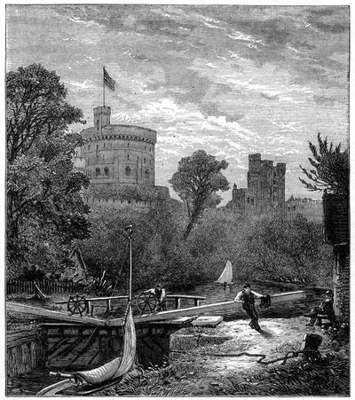 Écluse de Old Windsor, 1880 - Robert Taylor Pritchett