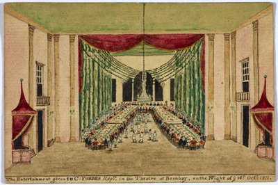 Le divertissement donné à C. Forbes esquire au théâtre de Bombay le soir du 16 octobre 1811 - Robert Temple