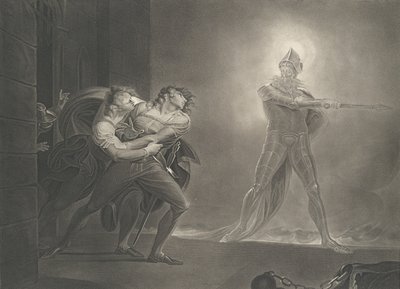 Hamlet, Horatio, Marcellus et le fantôme - Robert Thew