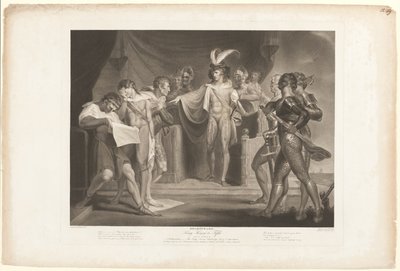 Le roi Henri condamnant Cambridge, Scroop et Northumberland - Robert Thew
