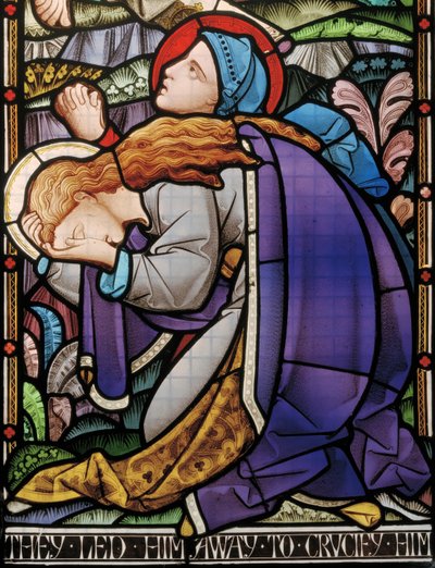 Jackfield, Heaton, Butler & Bayne, Bayne & Hassam, La Crucifixion, Marie - Robert Turnill Bayne