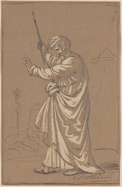 Aaron Transformant son Bâton en Serpent - Robert W. Weir