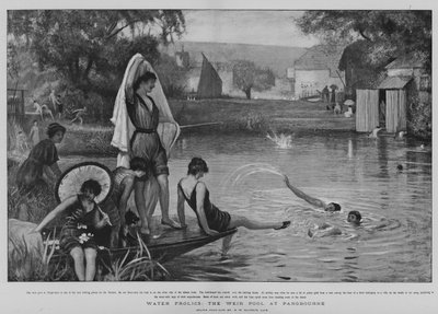 Frolics aquatiques, le bassin de Weir à Pangbourne - Robert Walker Macbeth
