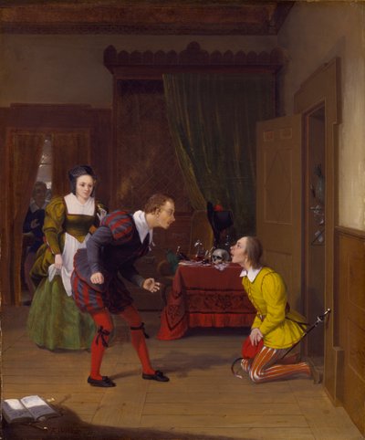 Les Joyeuses Commères de Windsor : Dr. Caius, Simple et Dame Quickly, 1830 - Robert Walter Weir