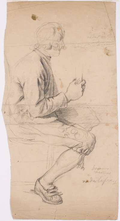 Jeune homme assis en costume de Taala - Robert Wilhelm Ekman