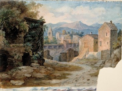 Ville de montagne italienne - Robert Wilhelm Ekman