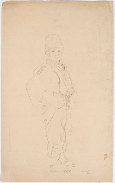 Mendiant avec un sac sur le dos - Robert Wilhelm Ekman