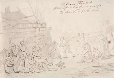 Scène dans la cour d