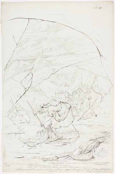 La mère de Lemminkäinen à Tuonela - Robert Wilhelm Ekman