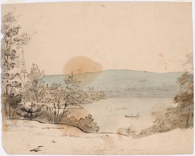 Église et rivière de Mora - Robert Wilhelm Ekman