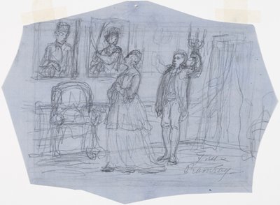 Mme Ramsay. Illustration du poème La vision du voyageur dans les récits de l