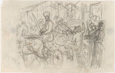 Un souvenir de marché du lieutenant. Illustrations pour les histoires de l
